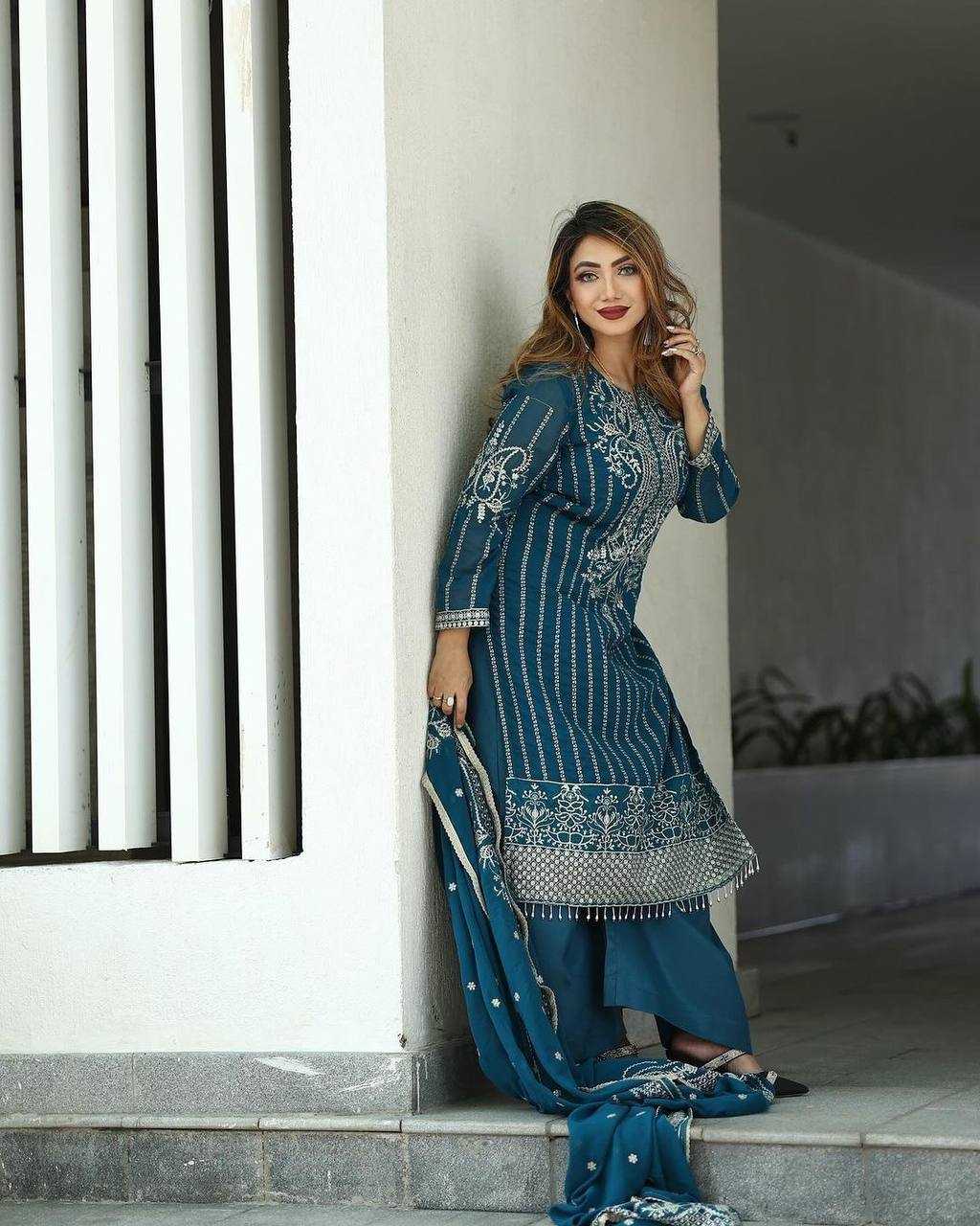 Ladies silk suits wedding best sale