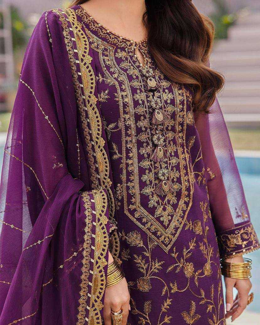 YNF CHINON SILK KESH149 1230 SUITS & DRESSES WHOLESALE EMBROIDERY PALAZZO LADIES SILK ZARI WORK SUITS MANUFACTURER