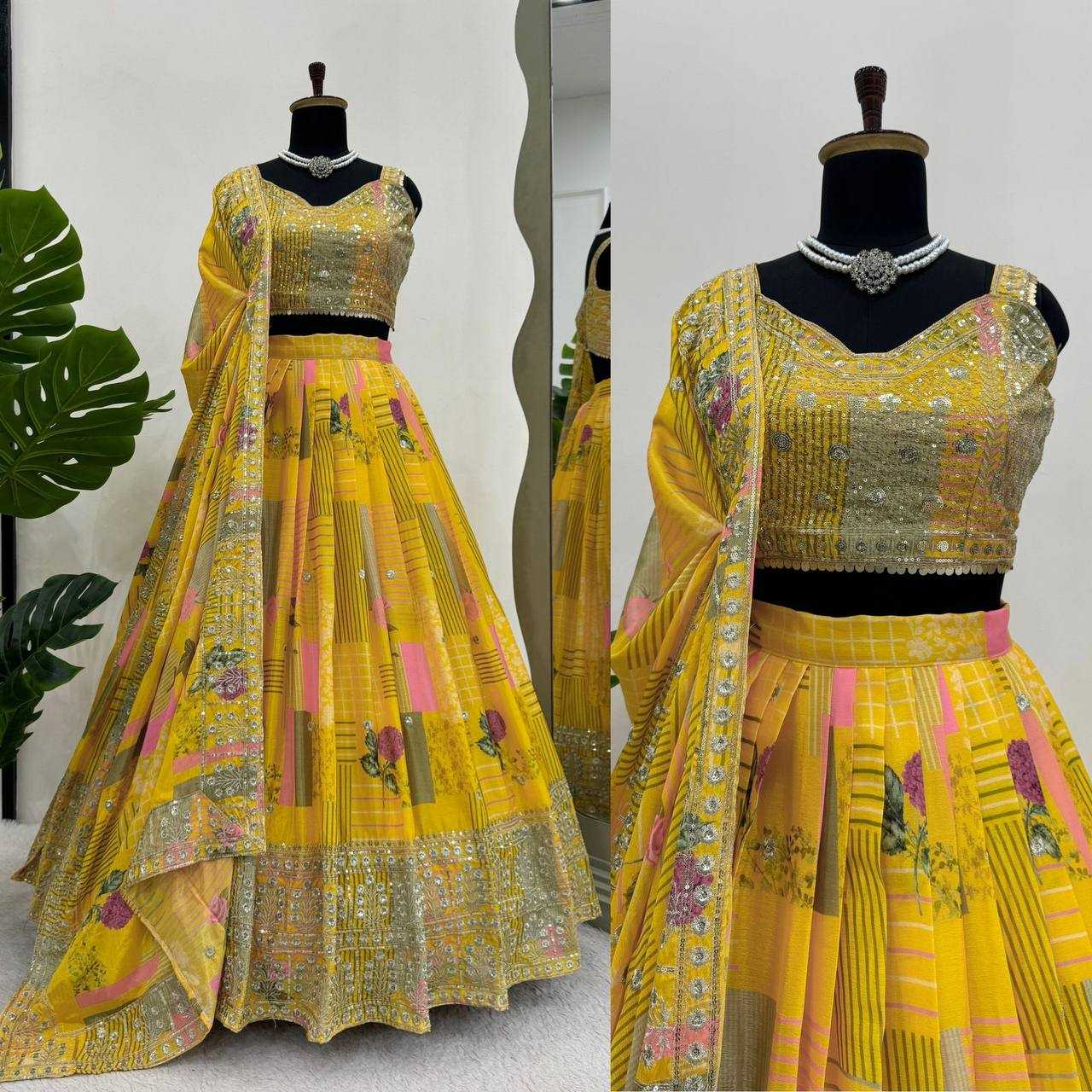 YNF CHINON SILK RIN162 293 LEHENGAS WHOLESALE TRADITIONAL SILK WEDDING LEHENGAS MANUFACTURER