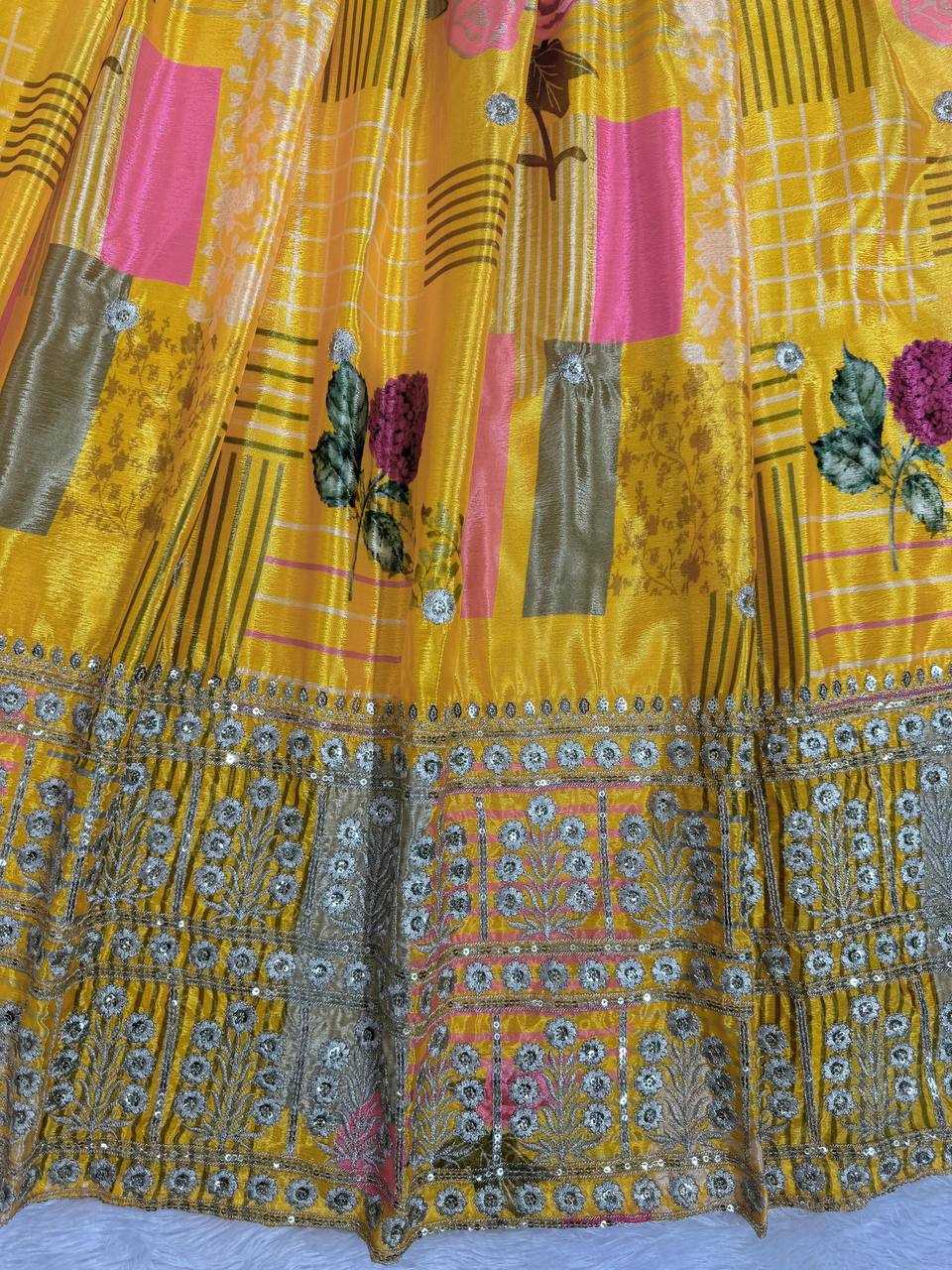 YNF CHINON SILK RIN162 293 LEHENGAS WHOLESALE TRADITIONAL SILK WEDDING LEHENGAS MANUFACTURER