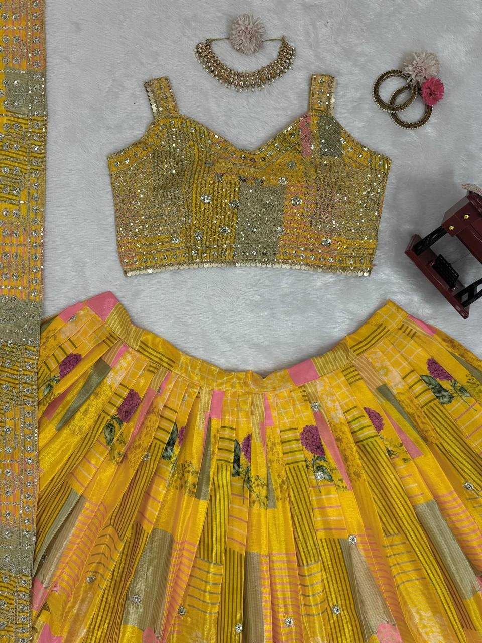 YNF CHINON SILK RIN162 293 LEHENGAS WHOLESALE TRADITIONAL SILK WEDDING LEHENGAS MANUFACTURER