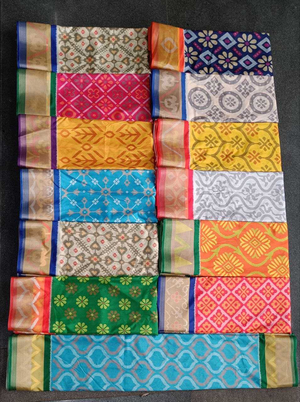 YNF DOLA SILK RIN165 RRI09 SILK SAREES WHOLESALE DOLA SILK IKAT PRINTED SILK SAREES MANUFACTURER