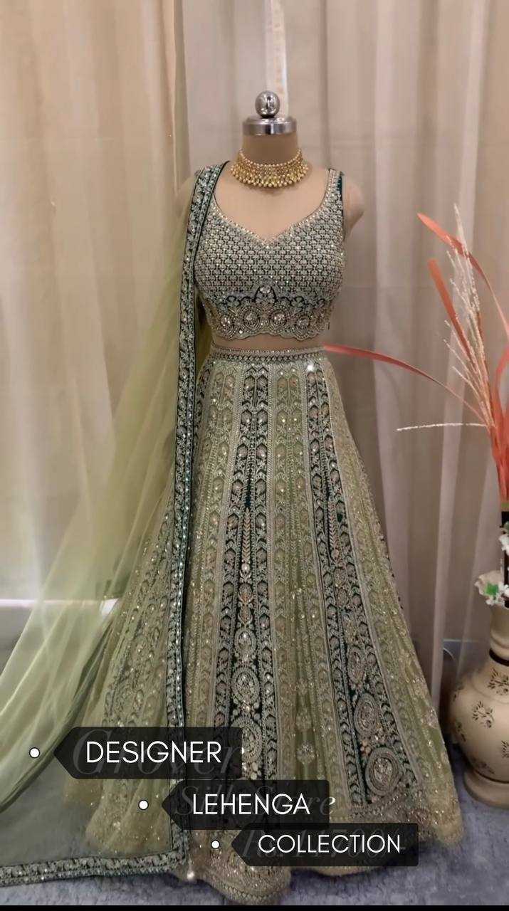 YNF FAUX GEORGETTE KESH138 1013 LEHENGAS WHOLESALE FANCY EMBROIDERED TRADITIONAL DESIGNER LEHENGAS MANUFACTURER