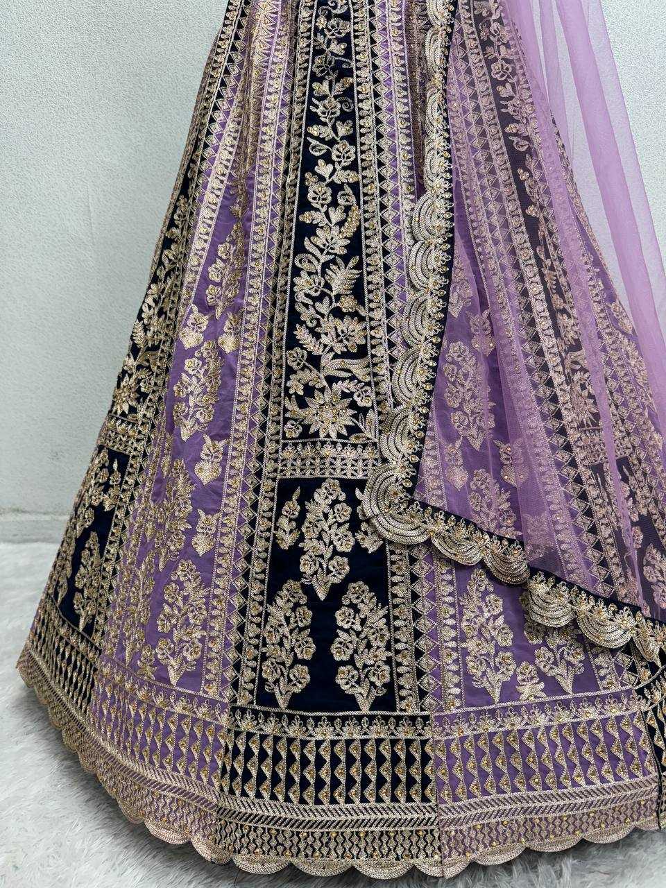 YNF FAUX GEORGETTE KESH138 1015 LEHENGAS WHOLESALE DESIGNER WEDDING EMBROIDERED LEHENGAS MANUFACTURER