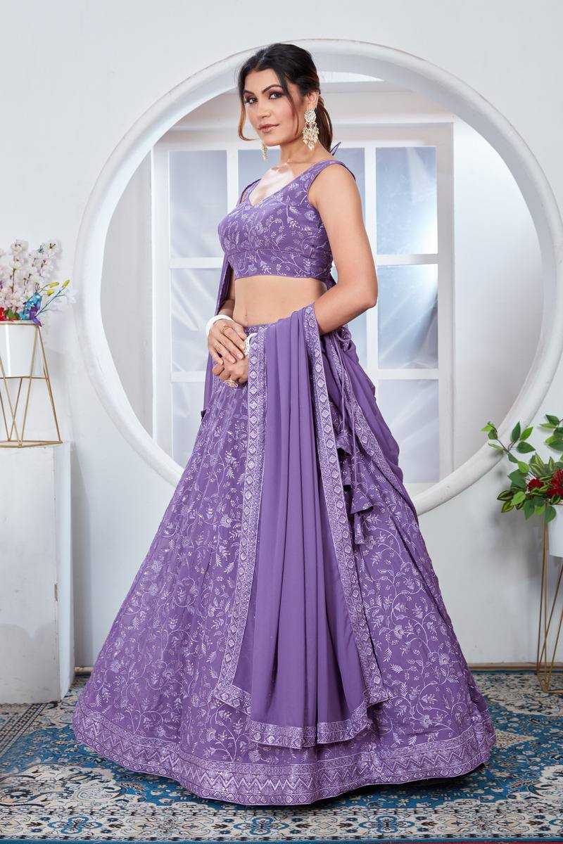 YNF FAUX GEORGETTE RIN131 2242 LEHENGAS WHOLESALE FANCY SILK EMBROIDERED LEHENGAS MANUFACTURER 