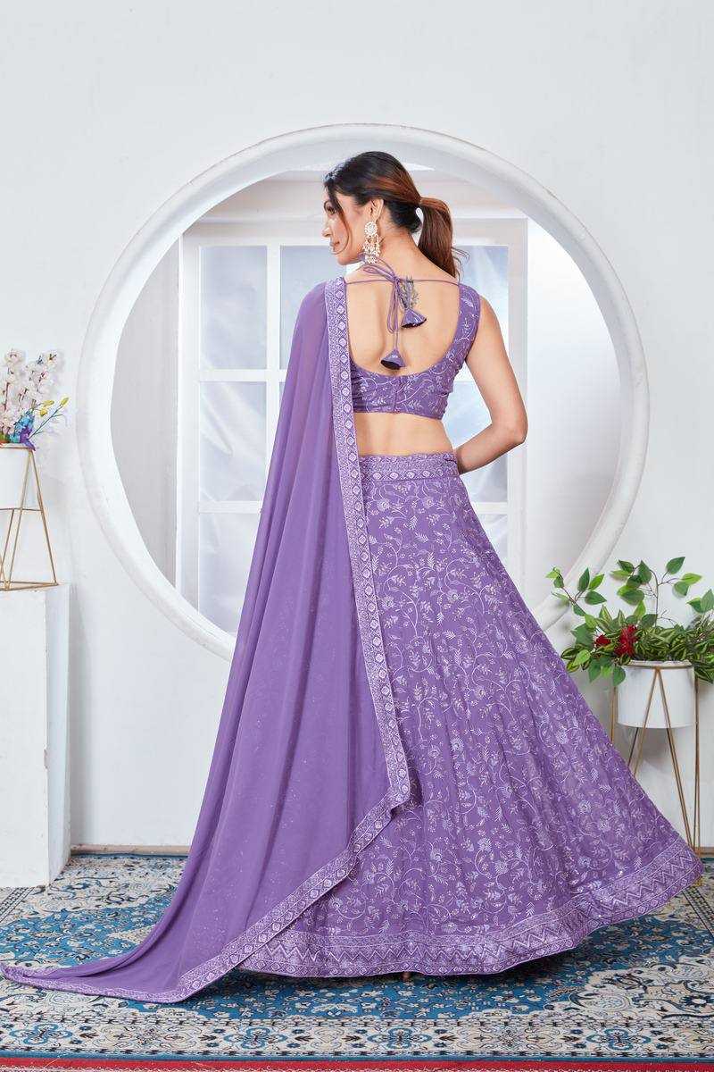 YNF FAUX GEORGETTE RIN131 2242 LEHENGAS WHOLESALE FANCY SILK EMBROIDERED LEHENGAS MANUFACTURER 