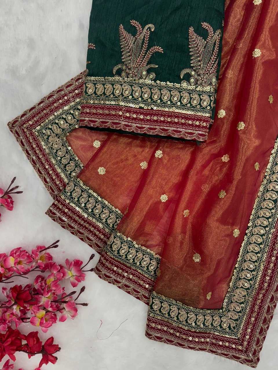 YNF HEAVY SILK RIN151 5377 SAREES WHOLESALE PARTY WEAR FANCY DIWALI SEQUENCE SAREES MANUFACTURER