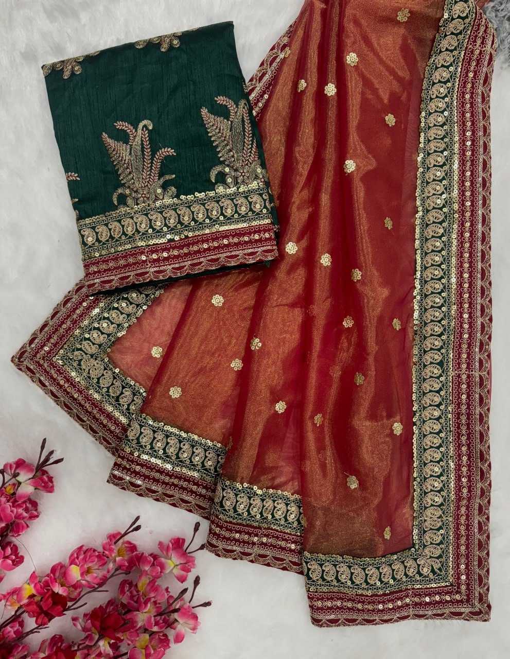 YNF HEAVY SILK RIN151 5377 SAREES WHOLESALE PARTY WEAR FANCY DIWALI SEQUENCE SAREES MANUFACTURER