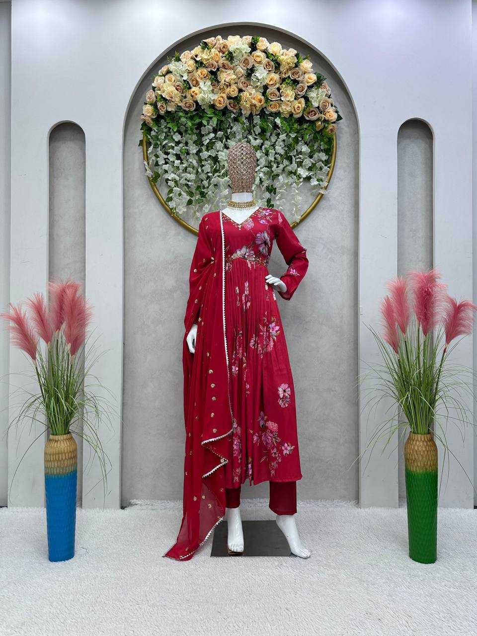 YNF MASLIN RIN169 5646 SUIT WHOLESALE LADIES,ALIA CUT,PRINTED SUIT MANUFACTURER