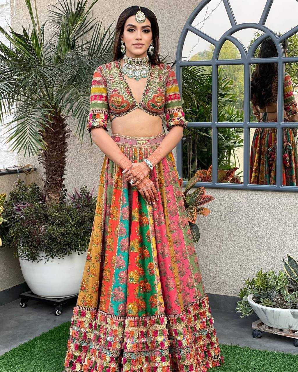 YNF MUSLIN COTTON KESH149 1239 LEHENGAS WHOLESALE FANCY TRADITIONAL PRINTED EMBROIDERED LEHENGAS MANUFACTURER