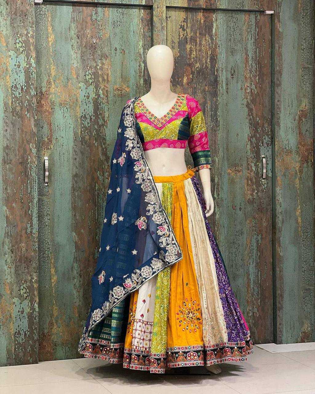 YNF MUSLIN COTTON KESH151 081 LEHENGAS WHOLESALE TRADITIONAL NAVRATRI CHANIYA CHOLI MANUFACTURER