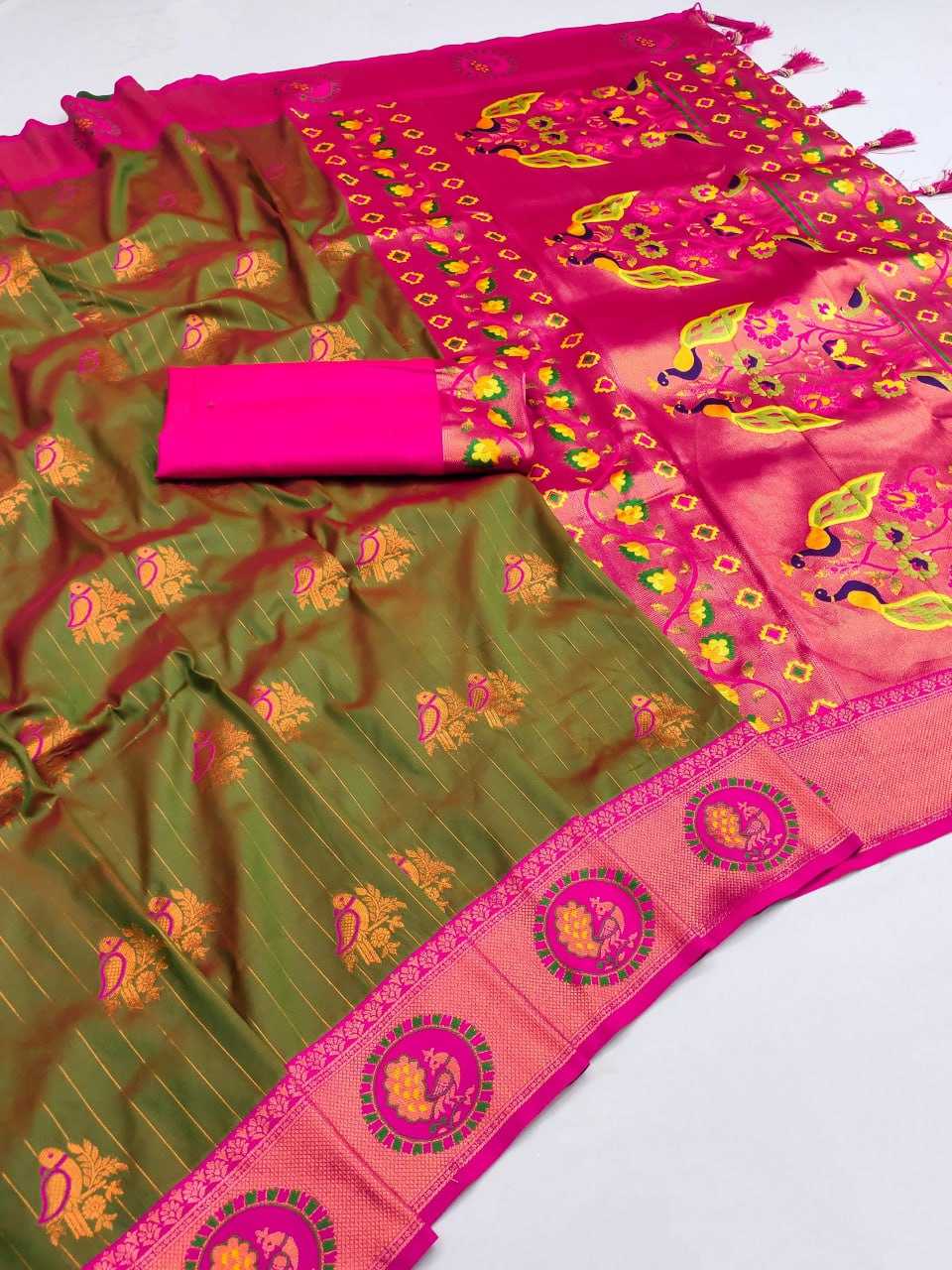 YNF PAITHANI SILK RIN150 ANUPAMAPAITHANI SILK SAREES WHOLESALE PAITHANI SILK SOFT SILK TRADITIONAL SAREES MANUFACTURER