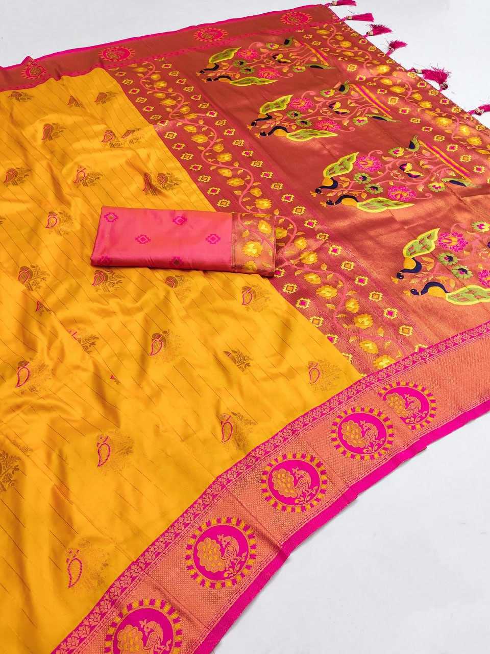 YNF PAITHANI SILK RIN150 ANUPAMAPAITHANI SILK SAREES WHOLESALE PAITHANI SILK SOFT SILK TRADITIONAL SAREES MANUFACTURER