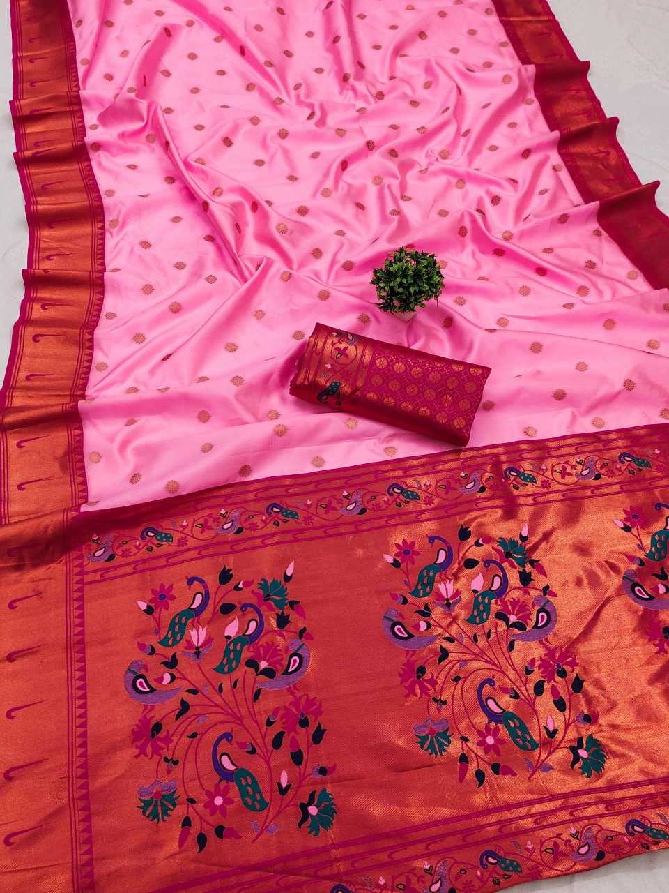 YNF PAITHANI SILK RIN150 MORNI SILK SAREES WHOLESALE PAITHANI SOFT SILK TRADITIONAL SAREES MANUFACTURER