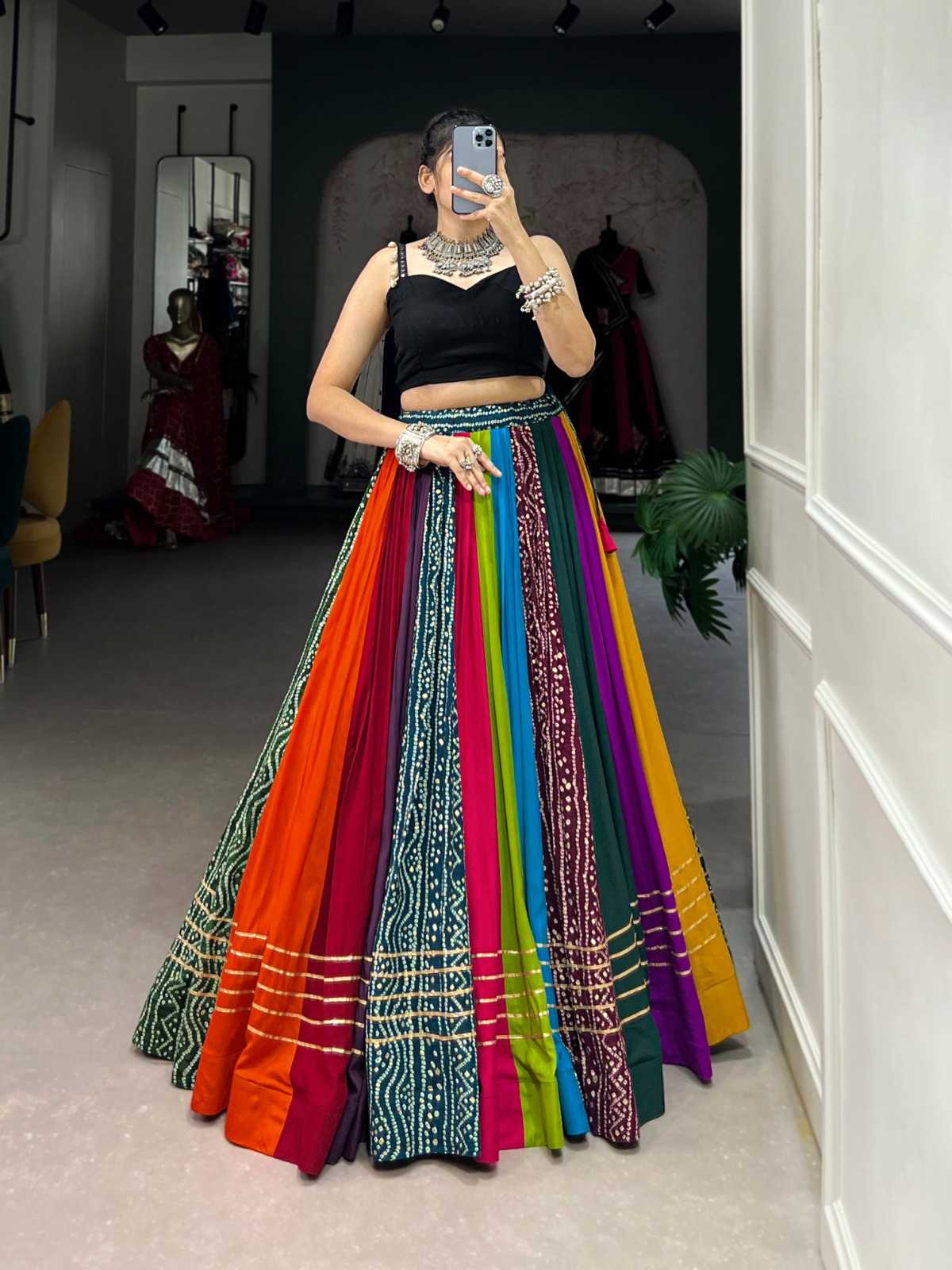 YNF PURE RAYON KESH136 1703 LEHENGAS WHOLESALE TRADITIONAL PRINTED NAVRATRI CHANIYA CHOLI LEHENGAS MANUFACTURER 