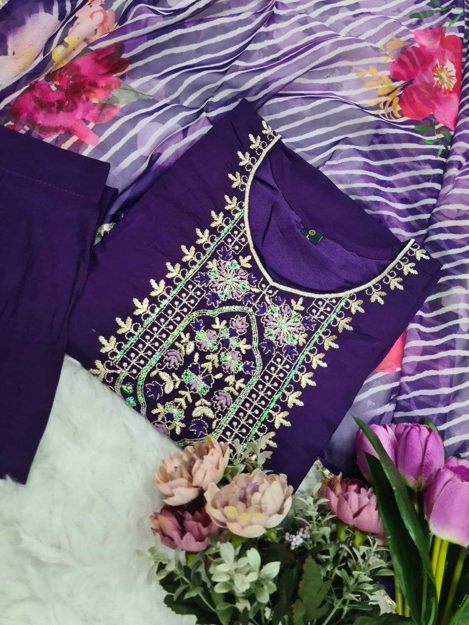 YNF PURE VISCOS RIN174 MOHINI SUITS & DRESSES WHOLESALE LADIES EMBROIDERY LADIES SILK CHANDERI SUITS MANUFACTURER 