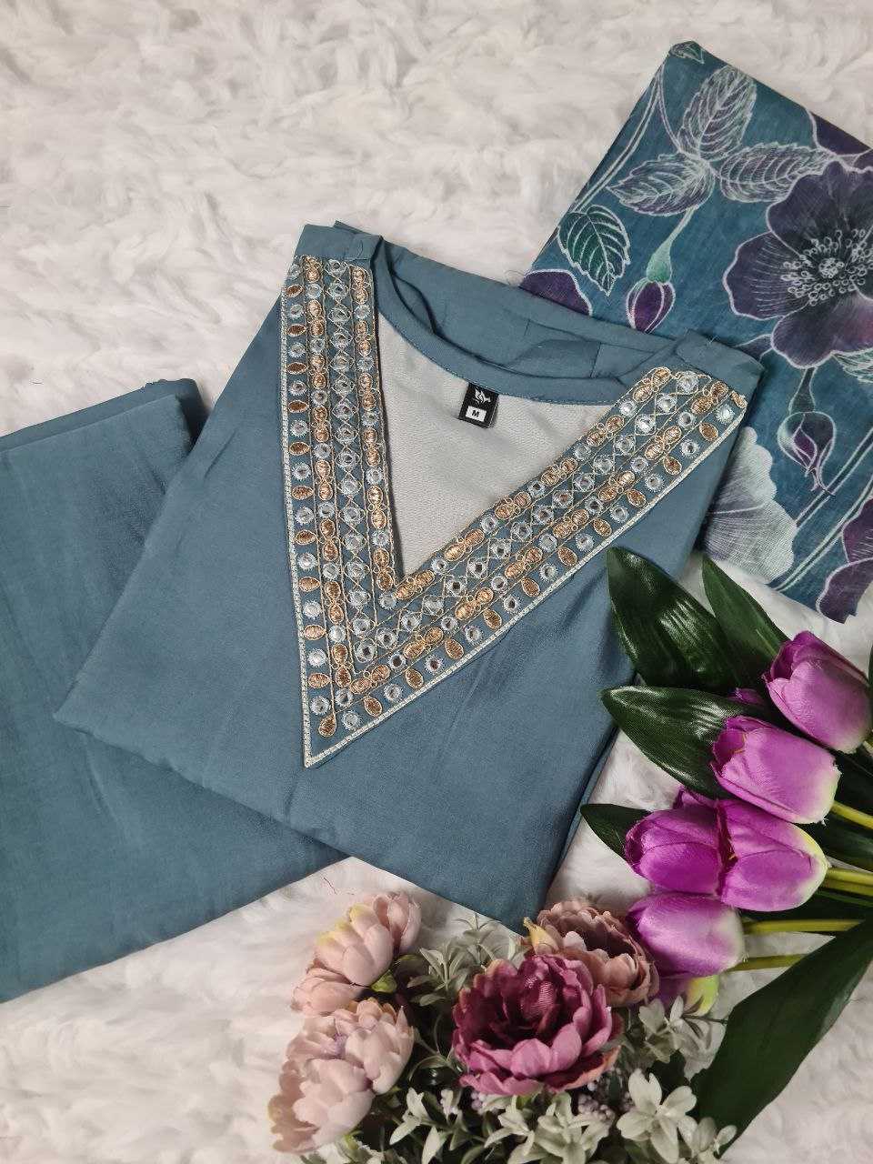 YNF PURE VISCOS RIN174 SAUMYA SUITS & DRESSES WHOLESALE LADIES EMBROIDERY LADIES SILK CHANDERI SUITS MANUFACTURER