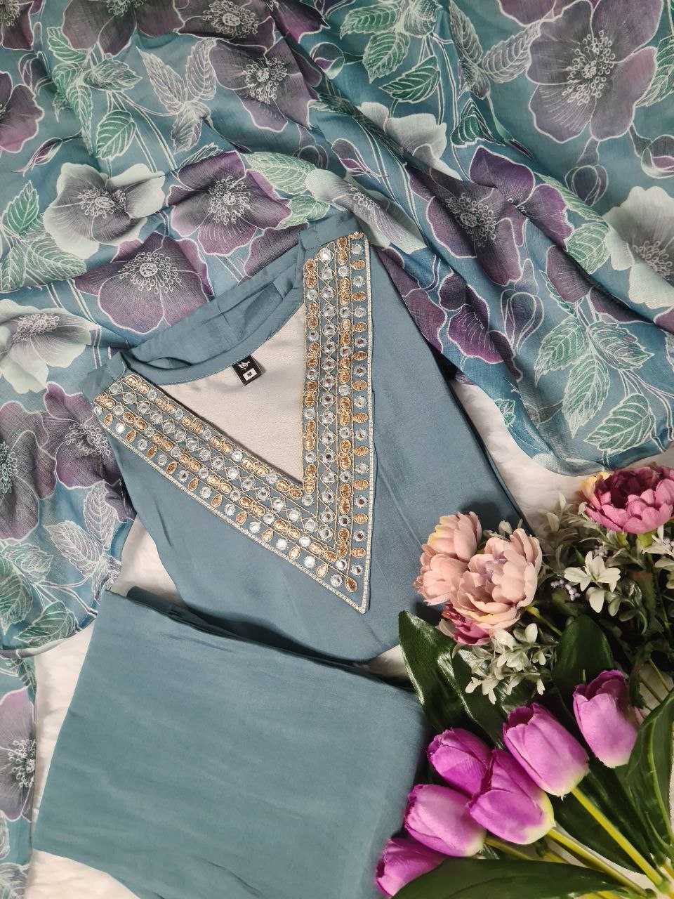 YNF PURE VISCOS RIN174 SAUMYA SUITS & DRESSES WHOLESALE LADIES EMBROIDERY LADIES SILK CHANDERI SUITS MANUFACTURER