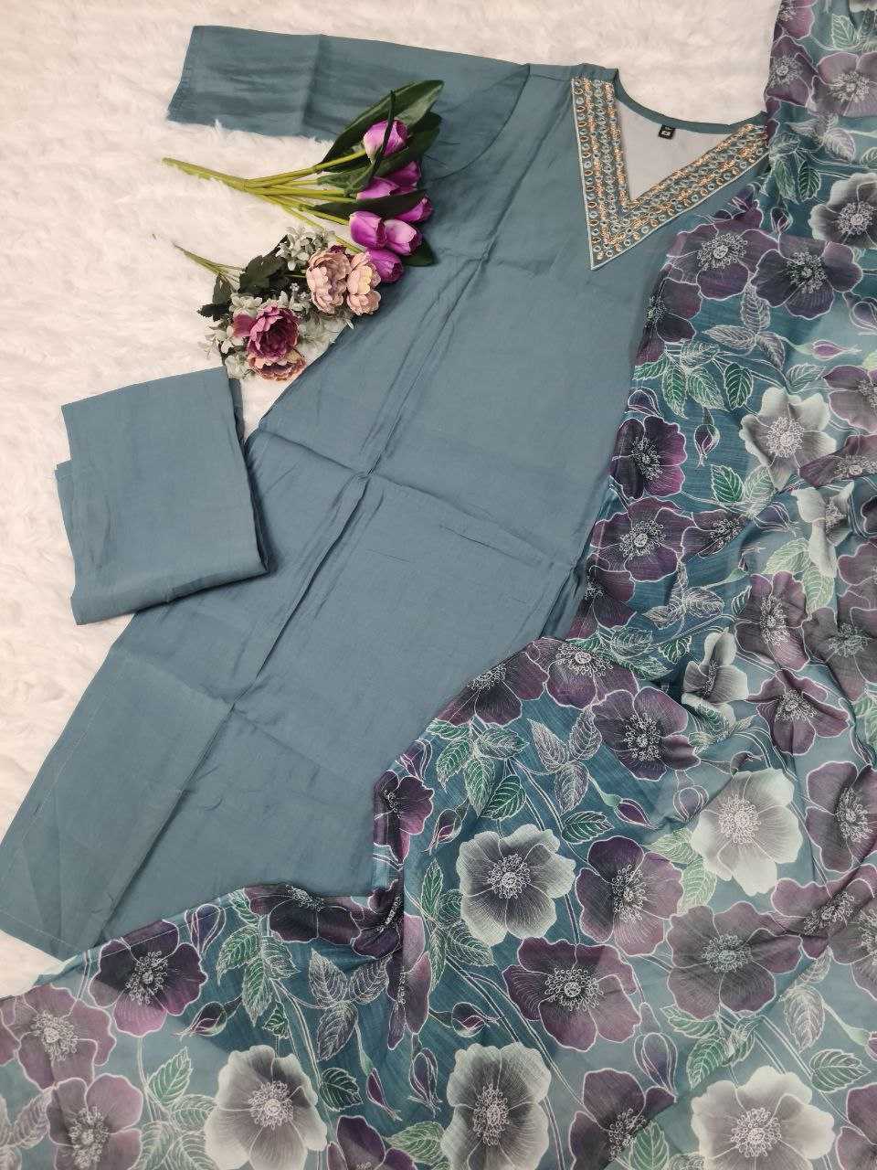 YNF PURE VISCOS RIN174 SAUMYA SUITS & DRESSES WHOLESALE LADIES EMBROIDERY LADIES SILK CHANDERI SUITS MANUFACTURER