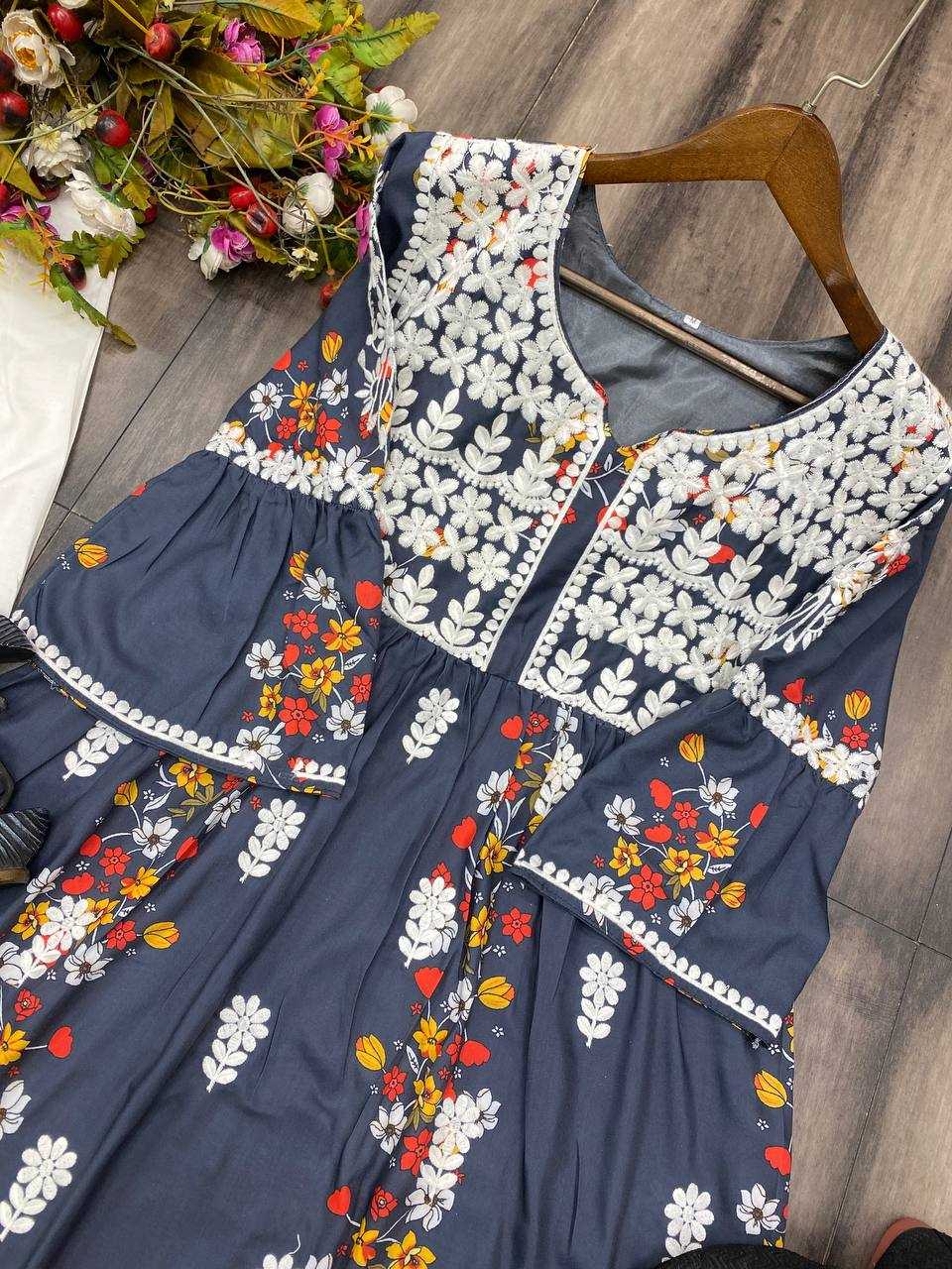  YNF RAYON RIN110 223 KURTIS WHOLESALE PRINTED RAYON KURTIS WITH BOTTOM EMBROIDERED KURTIS MANUFACTURER