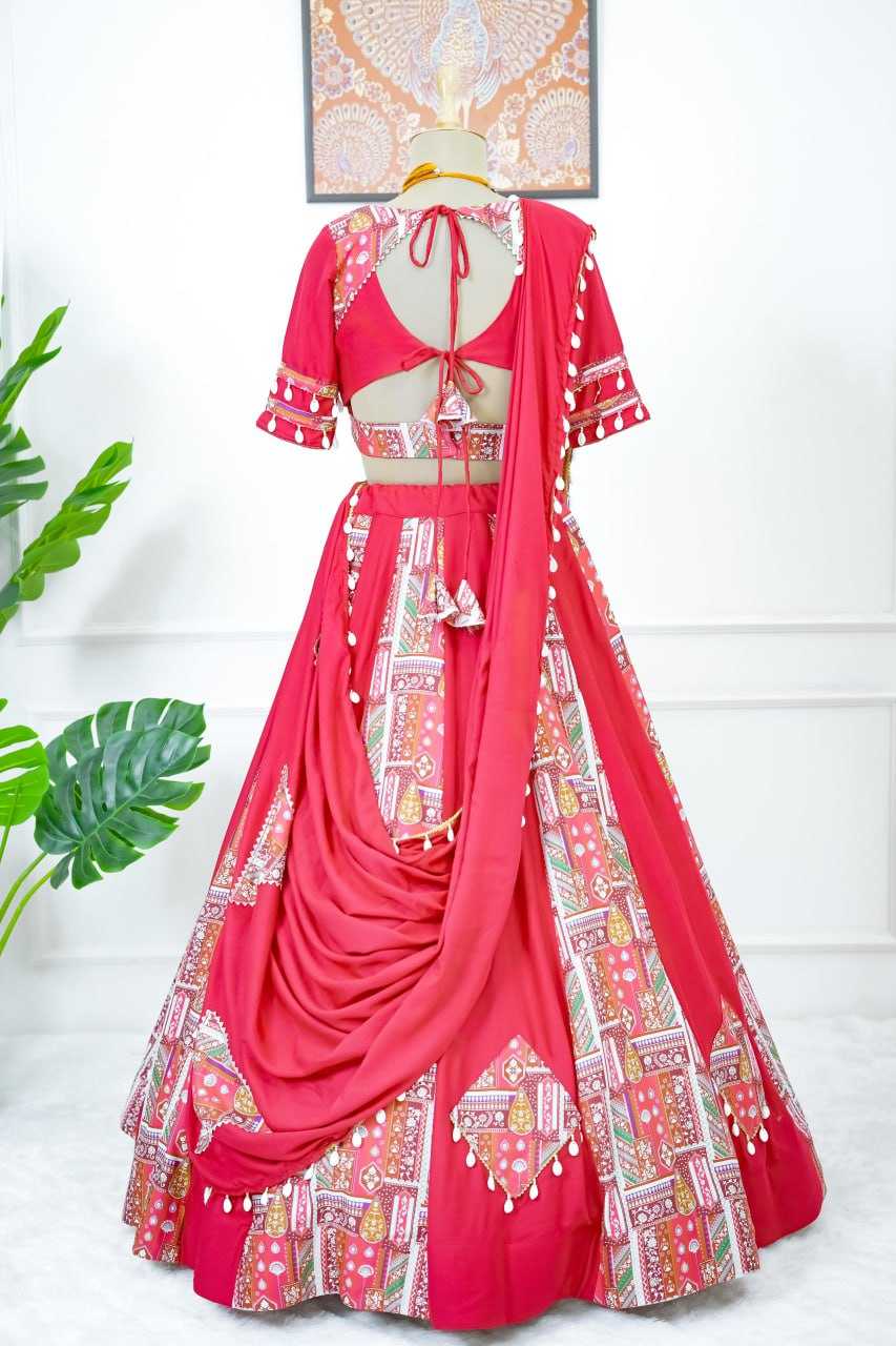 YNF RAYON RIN162 8086 LEHENGAS WHOLESALE TRADITIONAL PRINTED NAVRATRI CHANIYA CHOLI MANUFACTURER