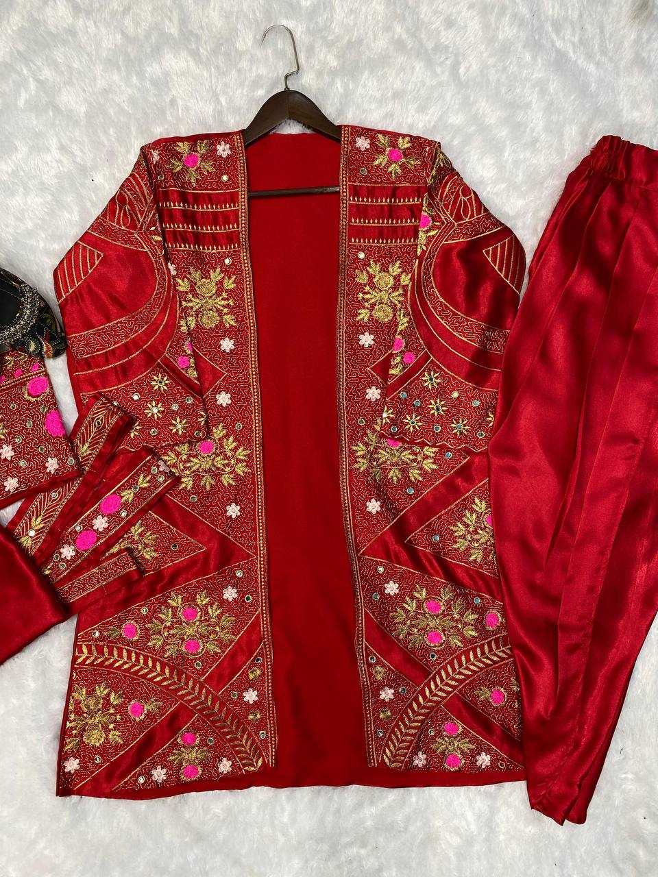 YNF SATIN SILK RIN141 1813 SUITS & DRESSES WHOLESALE EMBROIDERY PAITIALA LADIES SILK PARTY WEAR WEDDING DHOTI SALWAR SUITS MANUFACTURER