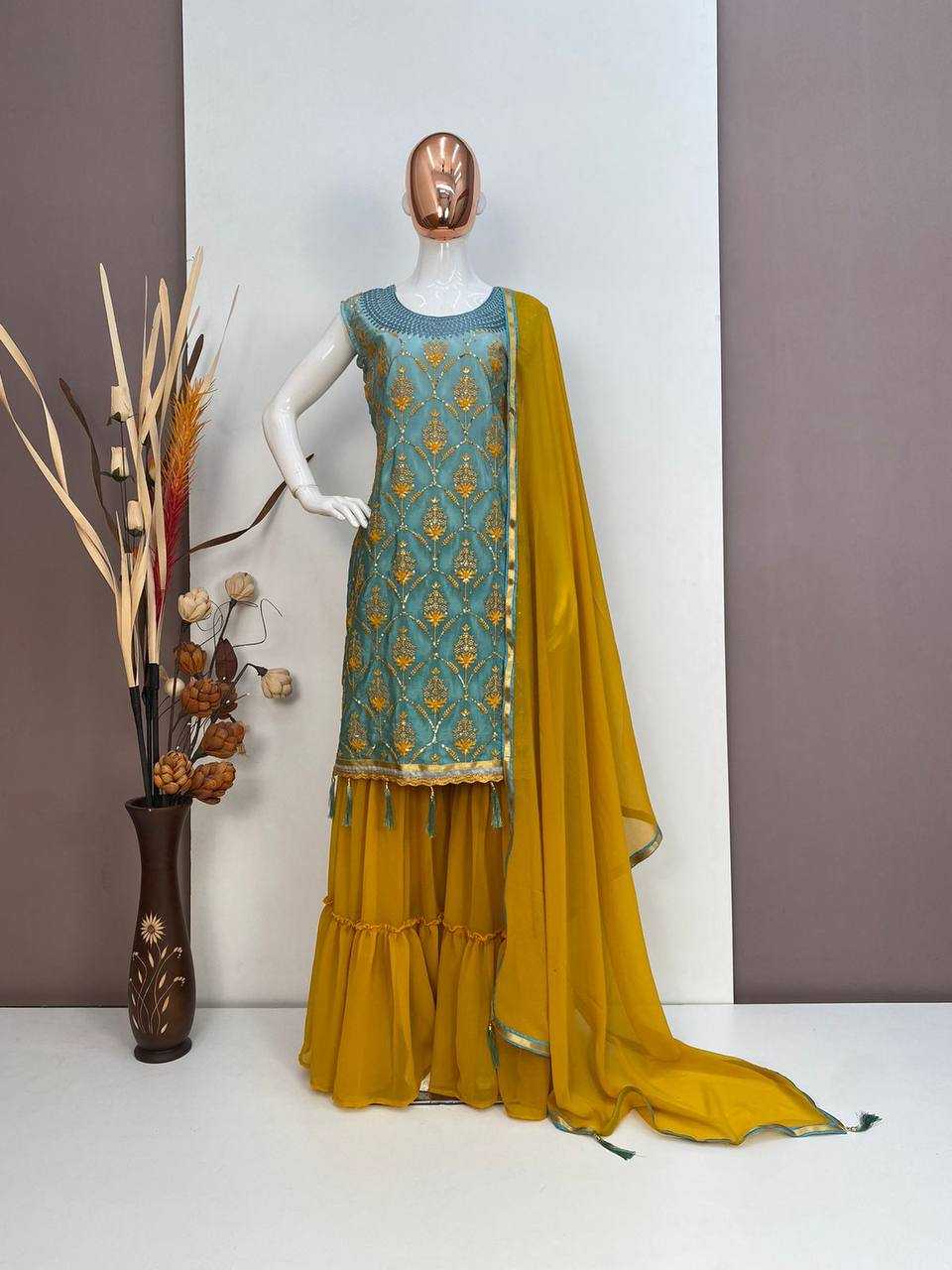 YNF SILK RIN110 118 SUITS & DRESSES WHOLESALE SHARARA SALWAR EMBROIDERY LADIES SILK WEDDING SUITS MANUFACTURER