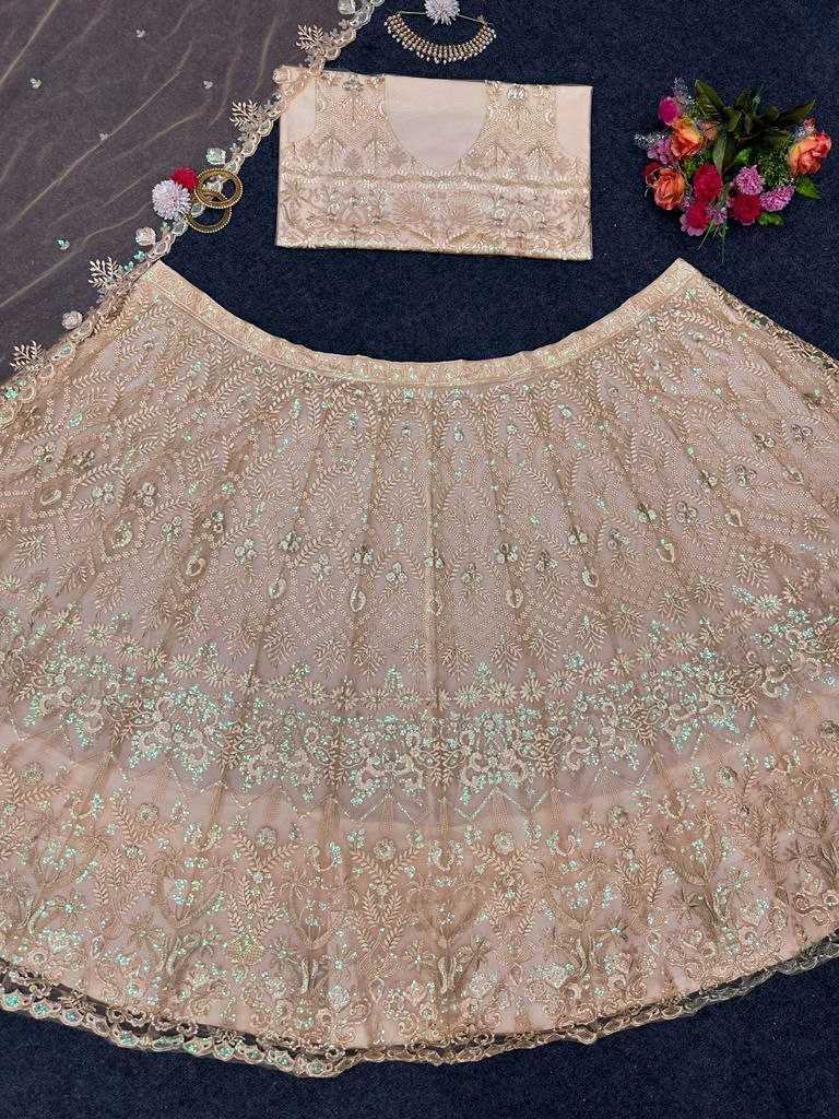 YNF SOFT NET RIN169-6456 LEHENGA WHOLESALE FANCY,WEDDING,NET LEHENGA MANUFACTURER