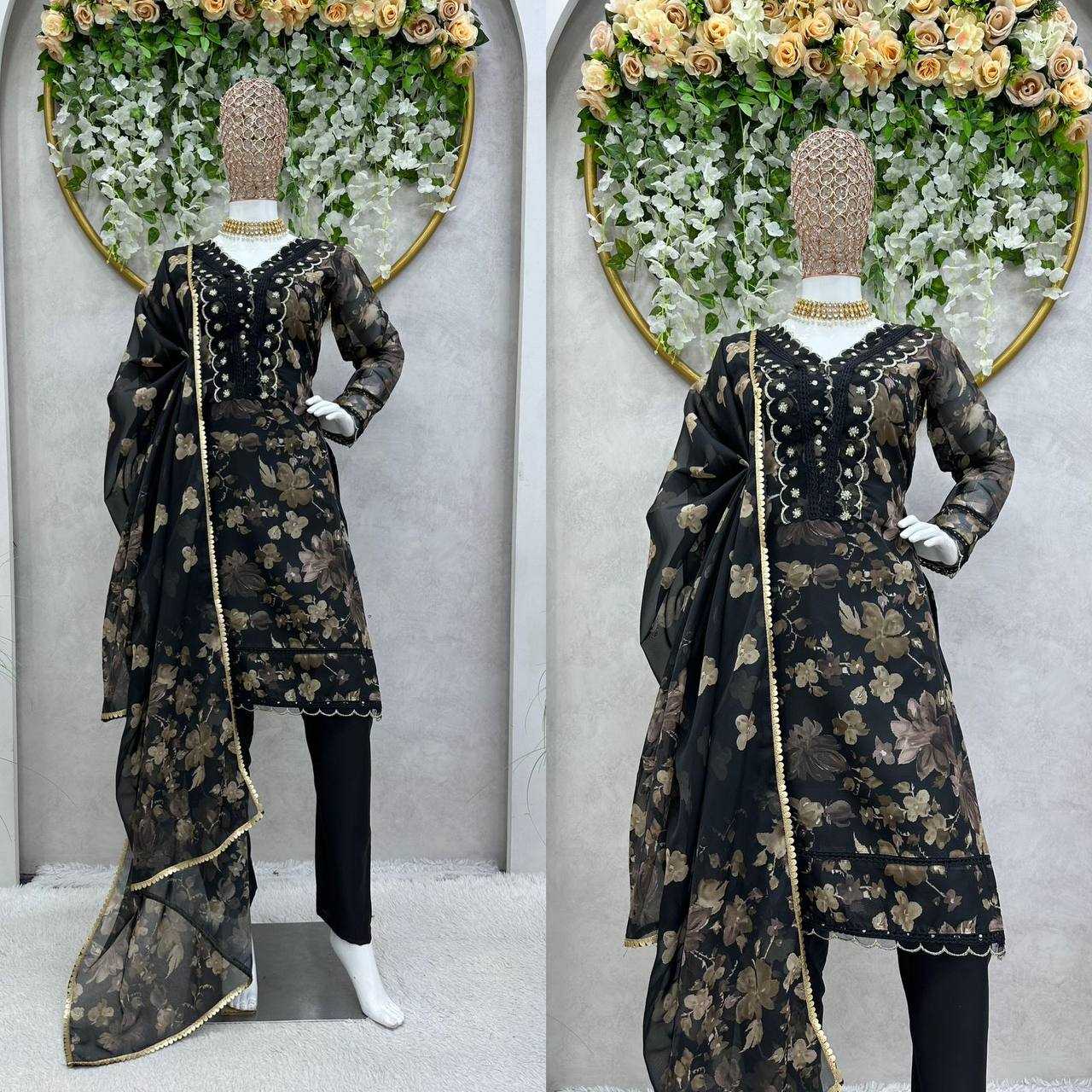 YNF TABBY SILK RIN133 1440 SUITS & DRESSES WHOLESALE LADIES PRINTED LADIES SILK ZARI WORK SUITS MANUFACTURER