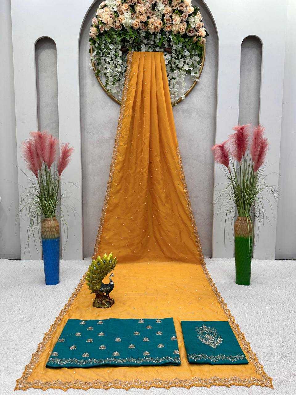 YNF TABBY SILK RIN133 455 SAREES WHOLESALE DESIGNER FANCY WORK SAREES MANUFACTURER