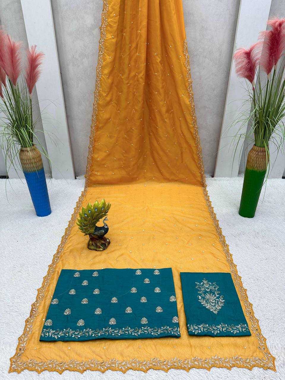 YNF TABBY SILK RIN133 455 SAREES WHOLESALE DESIGNER FANCY WORK SAREES MANUFACTURER