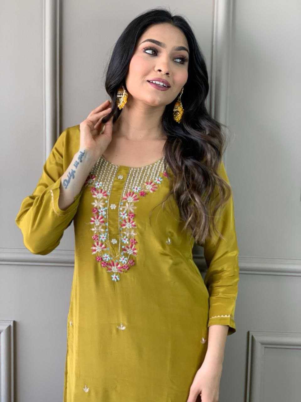 YNF VISCOSE CHANDERI RIN174 APOORVA SUITS & DRESSES WHOLESALE LADIES EMBROIDERY LADIES SILK PARTY WEAR CHANDERI SUITS MANUFACTURER