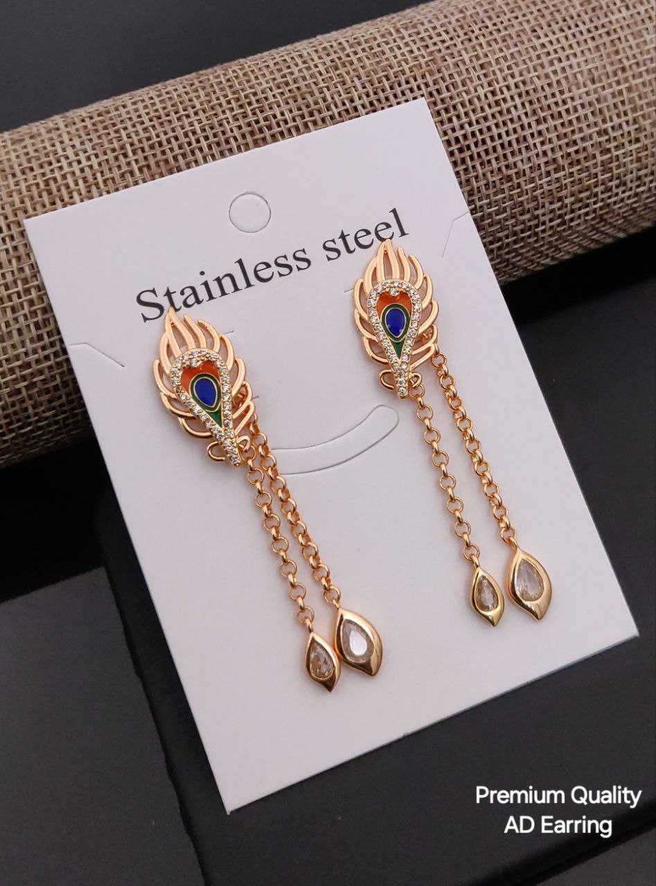 YNF BRASS KESH193 ROR104 WOMENS JEWELLERY WHOLESALE FANCY EARRINGS LONG EARRINGS MANUFACTURER