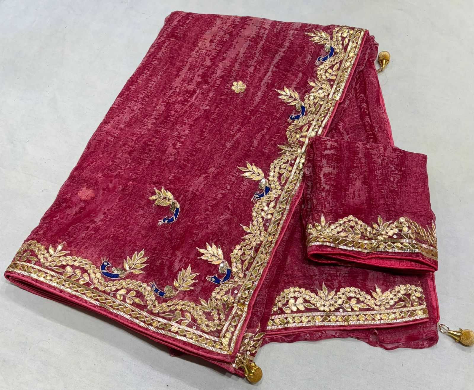 YNF CHIFFON RIN152 NSD59 SAREES WHOLESALE CHIFFON GOTA PATTI WORK LACE BRODER TRADITIONAL SAREES MANUFACTURER