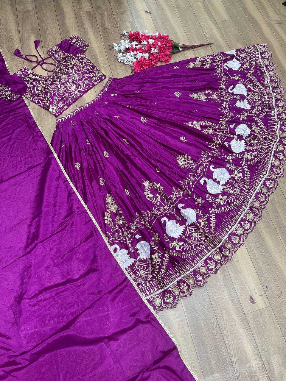 YNF CHINON KESH120 127 LEHENGAS WHOLESALE TRADITIONAL SILK EMBROIDERED LEHENGAS MANUFACTURER