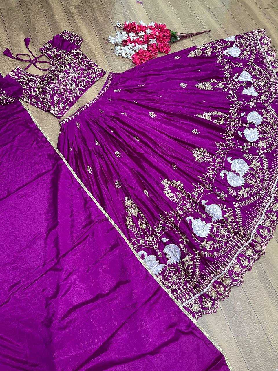 YNF CHINON KESH120 127 LEHENGAS WHOLESALE TRADITIONAL SILK EMBROIDERED LEHENGAS MANUFACTURER