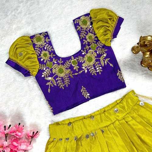 YNF CHINON SILK KESH109 RRKT67 KIDS WEAR WHOLESALE KIDS LEHENGAS MANUFACTURER