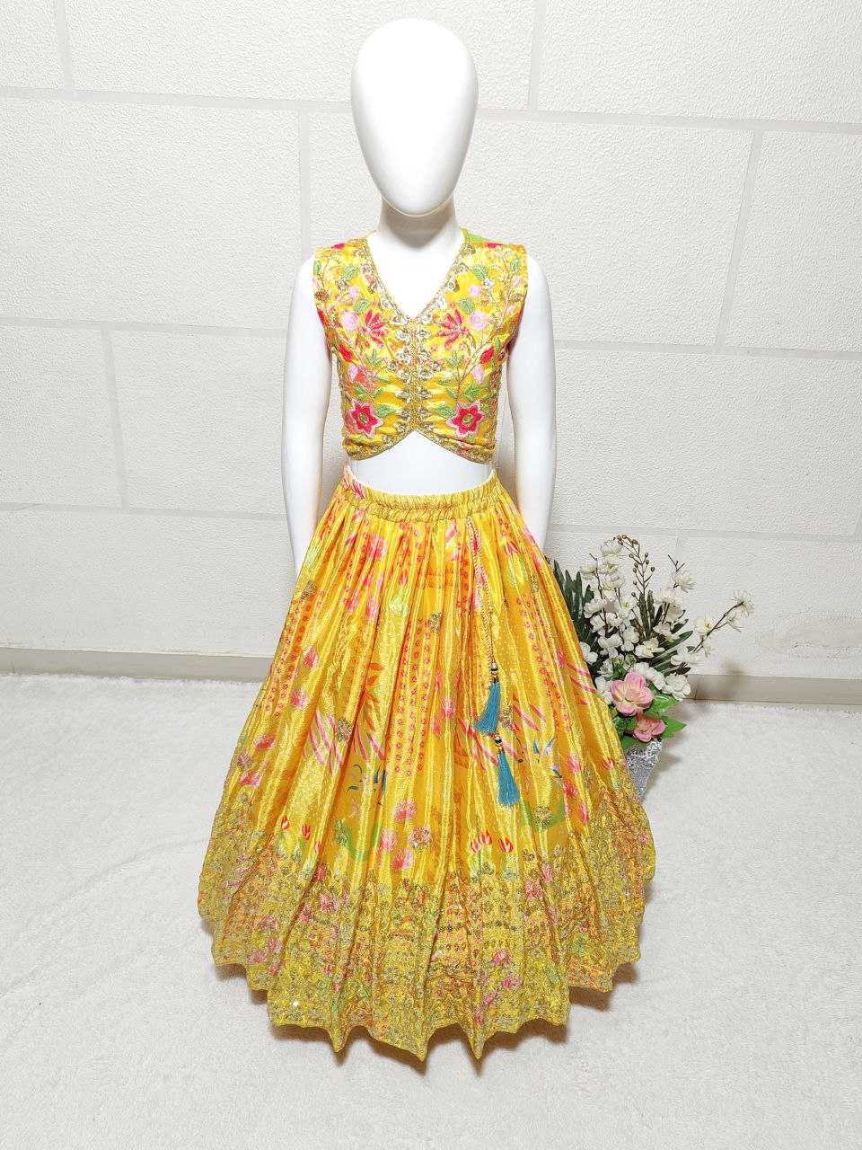 YNF CHINON SILK KESH168 MNT05 KIDS WEAR WHOLESALE KIDS LEHENGA KIDS ETHNIC WEAR KIDS TRADITIONAL OUTFITS KIDS LEHENGA CHOLI KIDS FESTIVE WEAR KIDS WEDDING OUTFITS MANUFACTURER