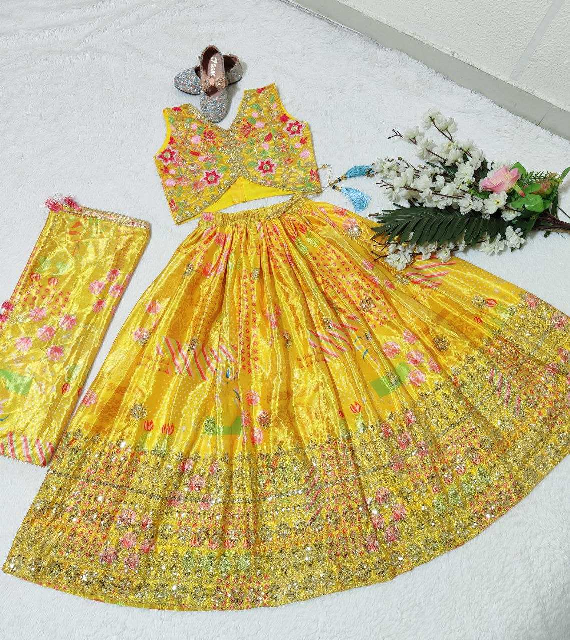 YNF CHINON SILK KESH168 MNT05 KIDS WEAR WHOLESALE KIDS LEHENGA KIDS ETHNIC WEAR KIDS TRADITIONAL OUTFITS KIDS LEHENGA CHOLI KIDS FESTIVE WEAR KIDS WEDDING OUTFITS MANUFACTURER