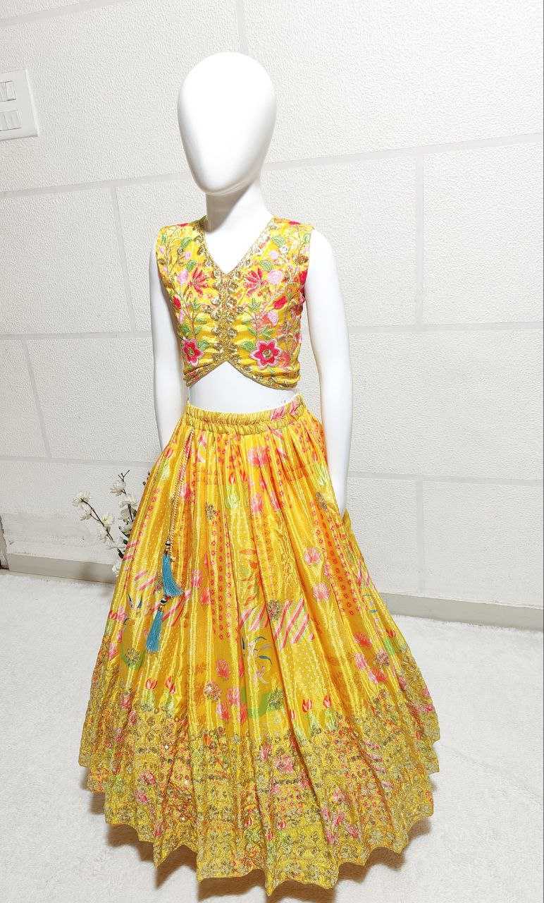 YNF CHINON SILK KESH168 MNT05 KIDS WEAR WHOLESALE KIDS LEHENGA KIDS ETHNIC WEAR KIDS TRADITIONAL OUTFITS KIDS LEHENGA CHOLI KIDS FESTIVE WEAR KIDS WEDDING OUTFITS MANUFACTURER