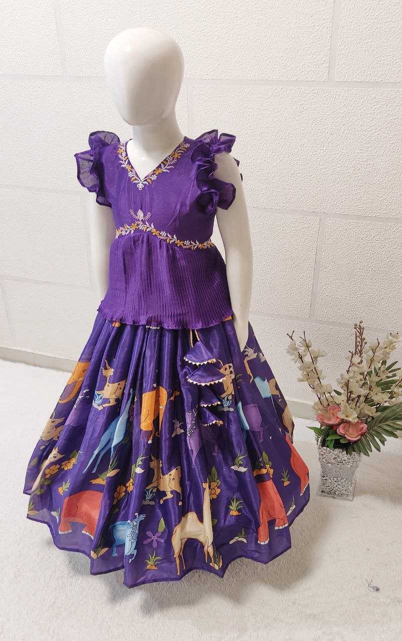 YNF CHINON SILK KESH168 MNT26 KIDS WEAR WHOLESALE  KIDS LEHENGA KIDS TRAITIONAL OUTFITS KIDS LEHENGA CHOLI KIDS DIWALI CLOTHES MANUFACTURER