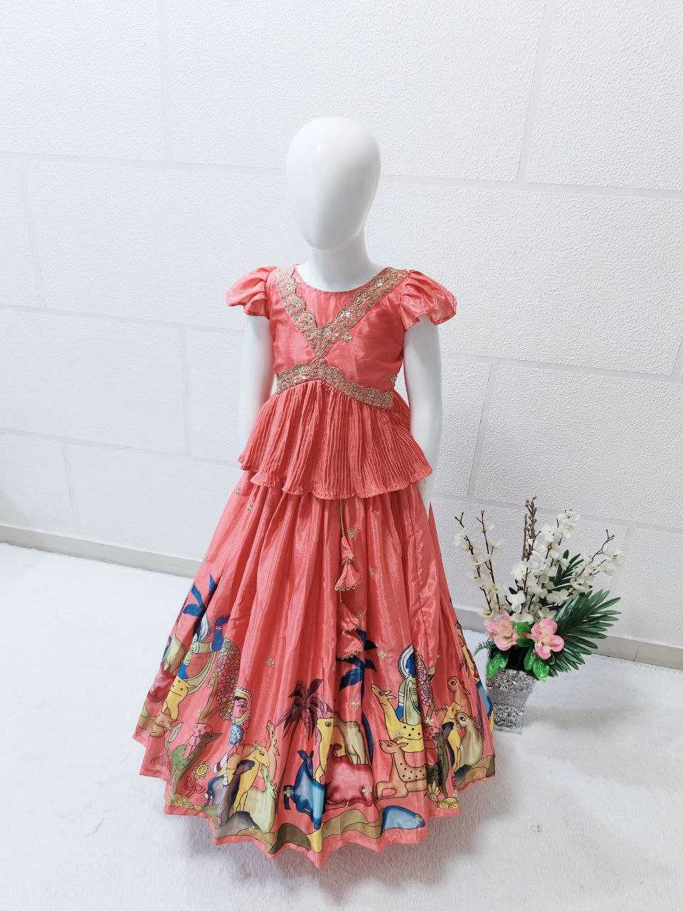 YNF CHINON SILK KESH168 MNT36 KIDS WEAR WHOLESALE KIDS LEHENGA KIDS TRADITIONAL OUTFITS KIDS FESTIVE WEAR KIDS WEDDING OUTFITS KIDS DIWALI CLOTHES KIDS RAKSHA BANDHAN OUTFITS MANUFACTURER