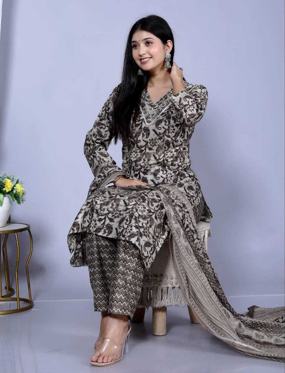 YNF COTTON RIN201 RRD05 SUITS & DRESSES WHOLESALE PRINTED COTTON LADIES LADIES PARTY WEAR SUITS MANUFACTURER