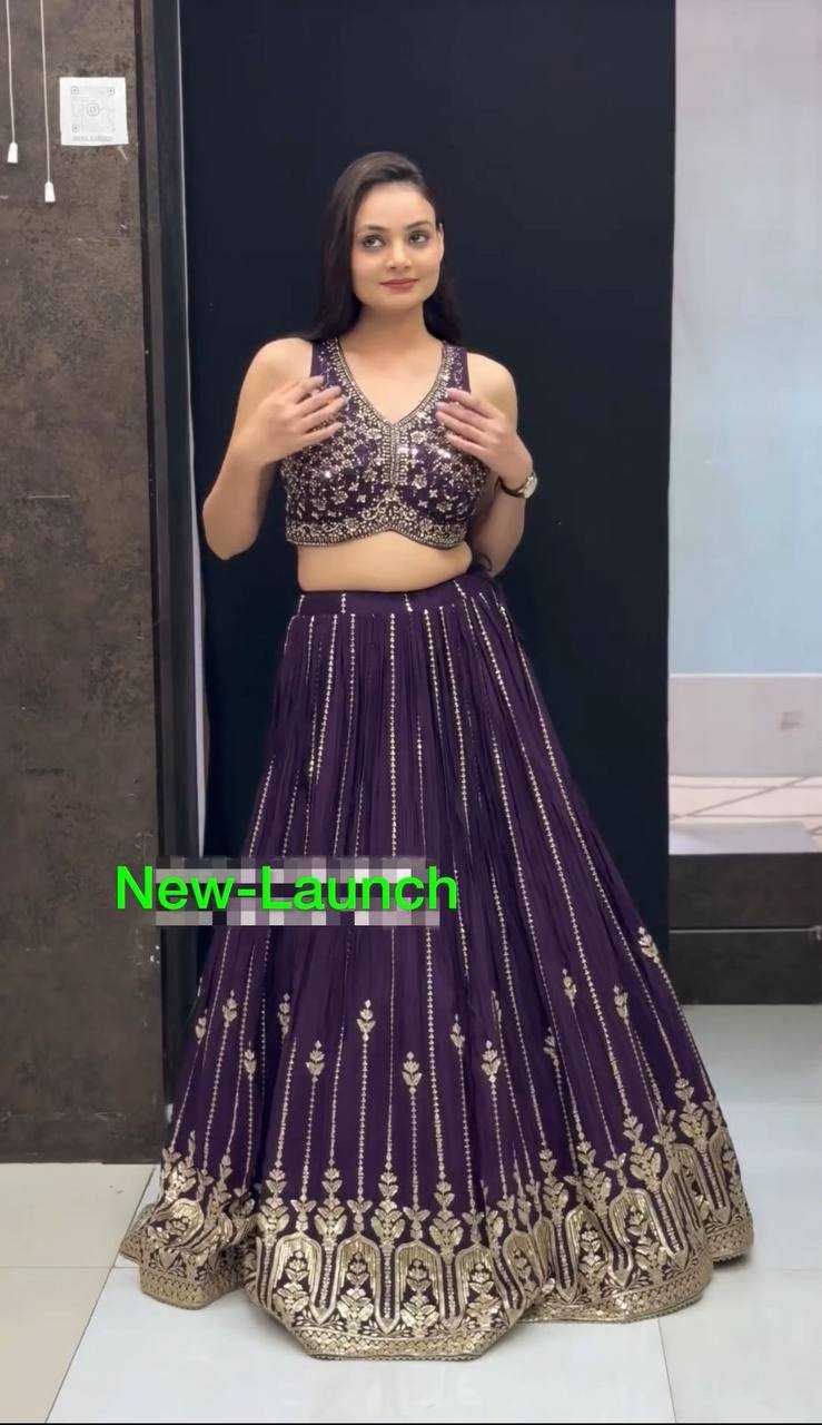 YNF FAUX GEORGETTE KESH120 192 LEHENGAS WHOLESALE EMBROIDERED WEDDING TRADITIONAL LEHENGAS MANUFACTURER