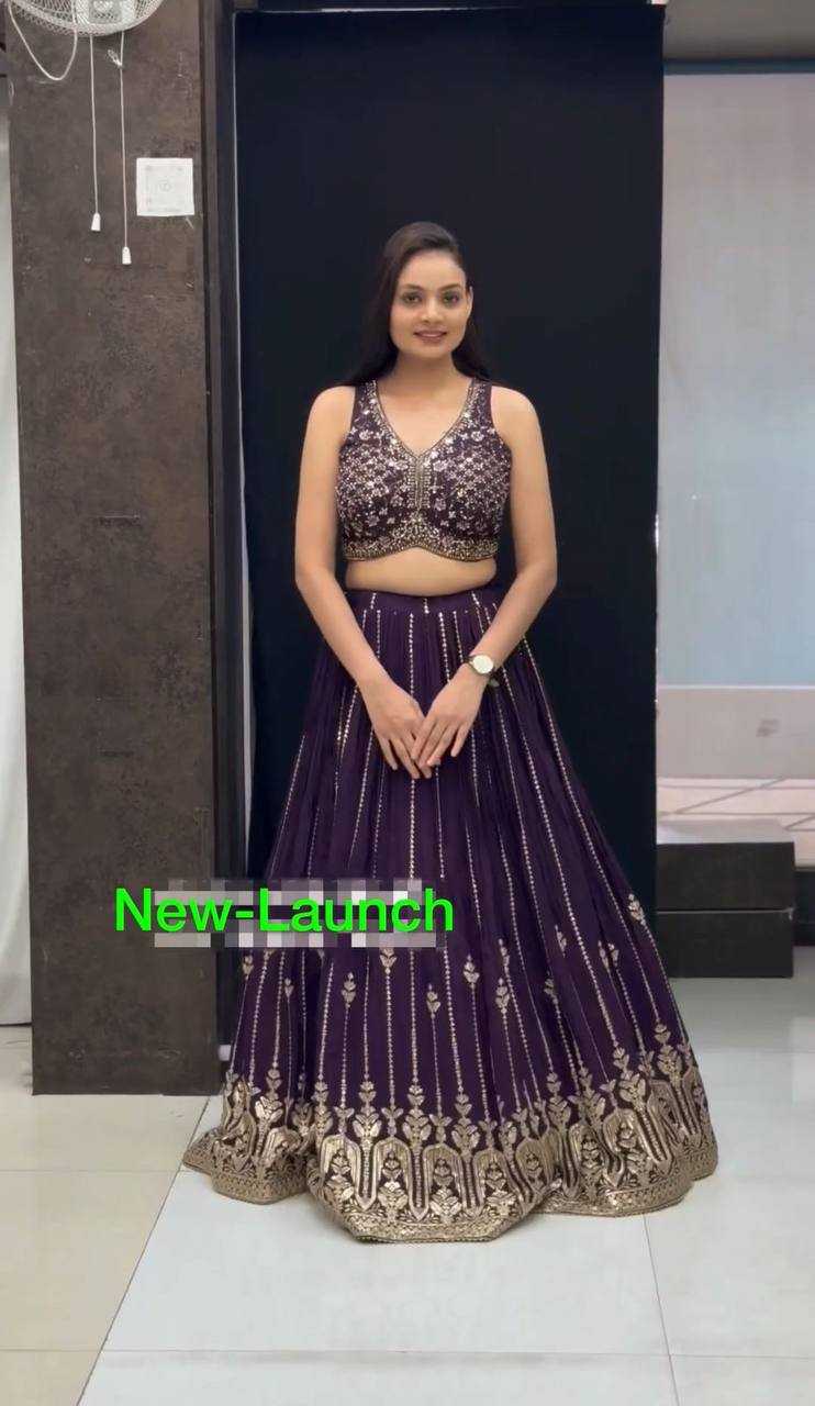 YNF FAUX GEORGETTE KESH120 192 LEHENGAS WHOLESALE EMBROIDERED WEDDING TRADITIONAL LEHENGAS MANUFACTURER