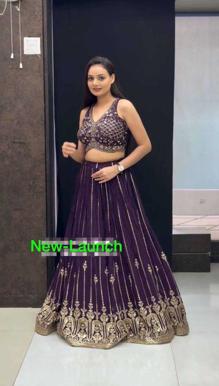 YNF FAUX GEORGETTE KESH120 192 LEHENGAS WHOLESALE EMBROIDERED WEDDING TRADITIONAL LEHENGAS MANUFACTURER