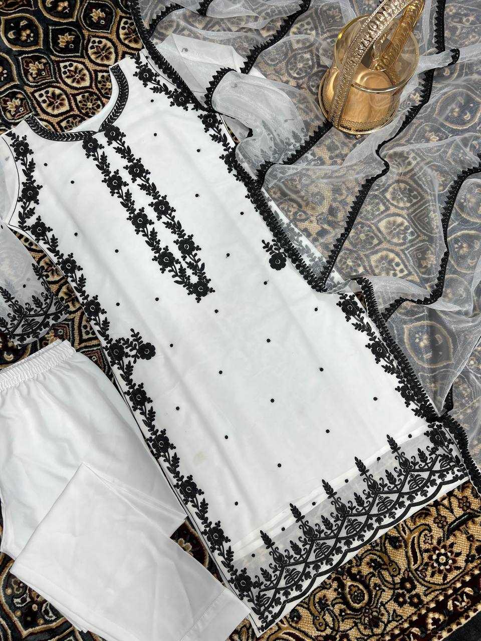 YNF FAUX GEORGETTE KESH159 1285 SUITS & DRESSES ISLAMIC CLOTHING WHOLESALE LADIES PAKISTANI EMBROIDERY GEORGETTE SUITS MANUFACTURER