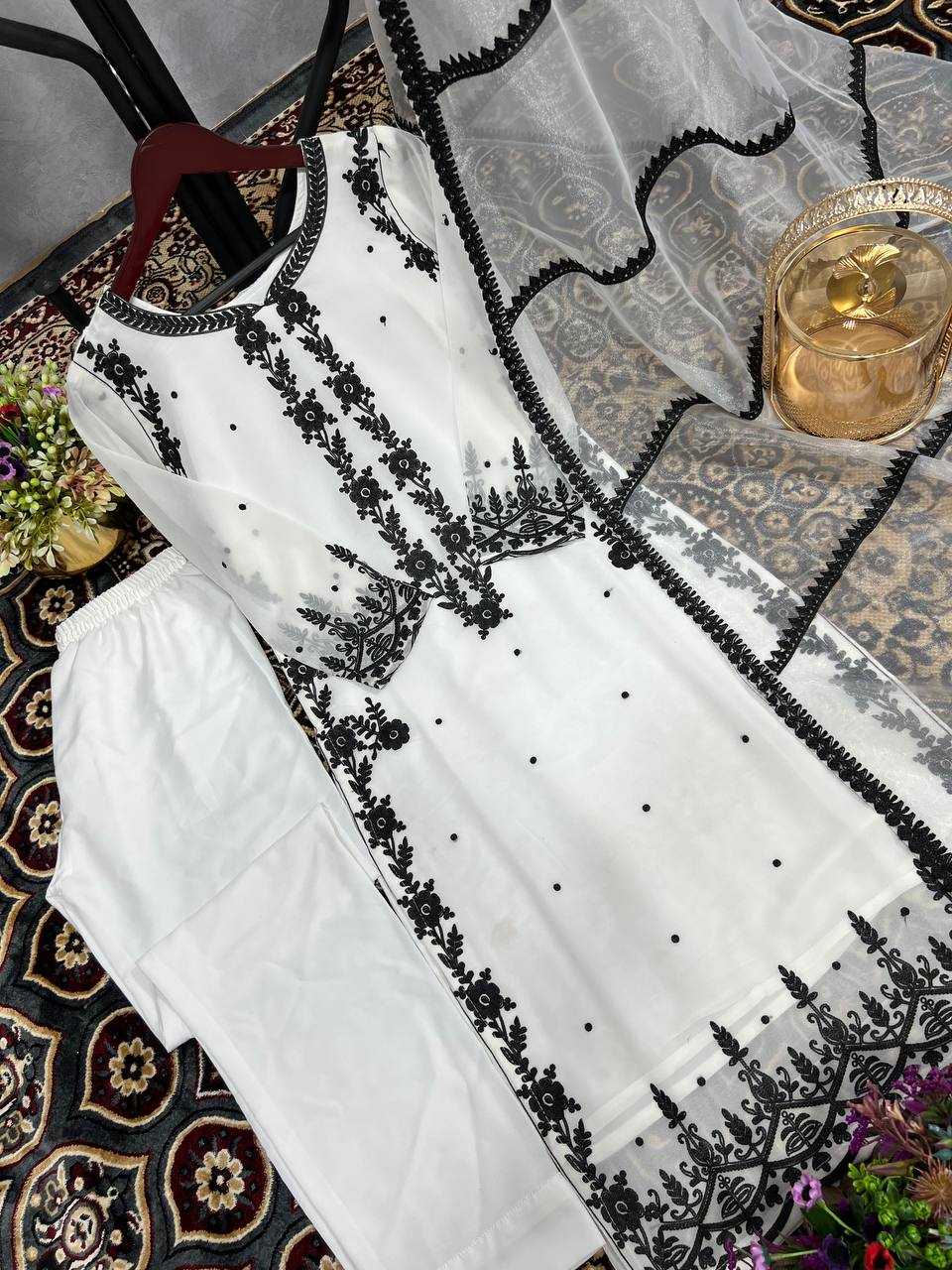 YNF FAUX GEORGETTE KESH159 1285 SUITS & DRESSES ISLAMIC CLOTHING WHOLESALE LADIES PAKISTANI EMBROIDERY GEORGETTE SUITS MANUFACTURER