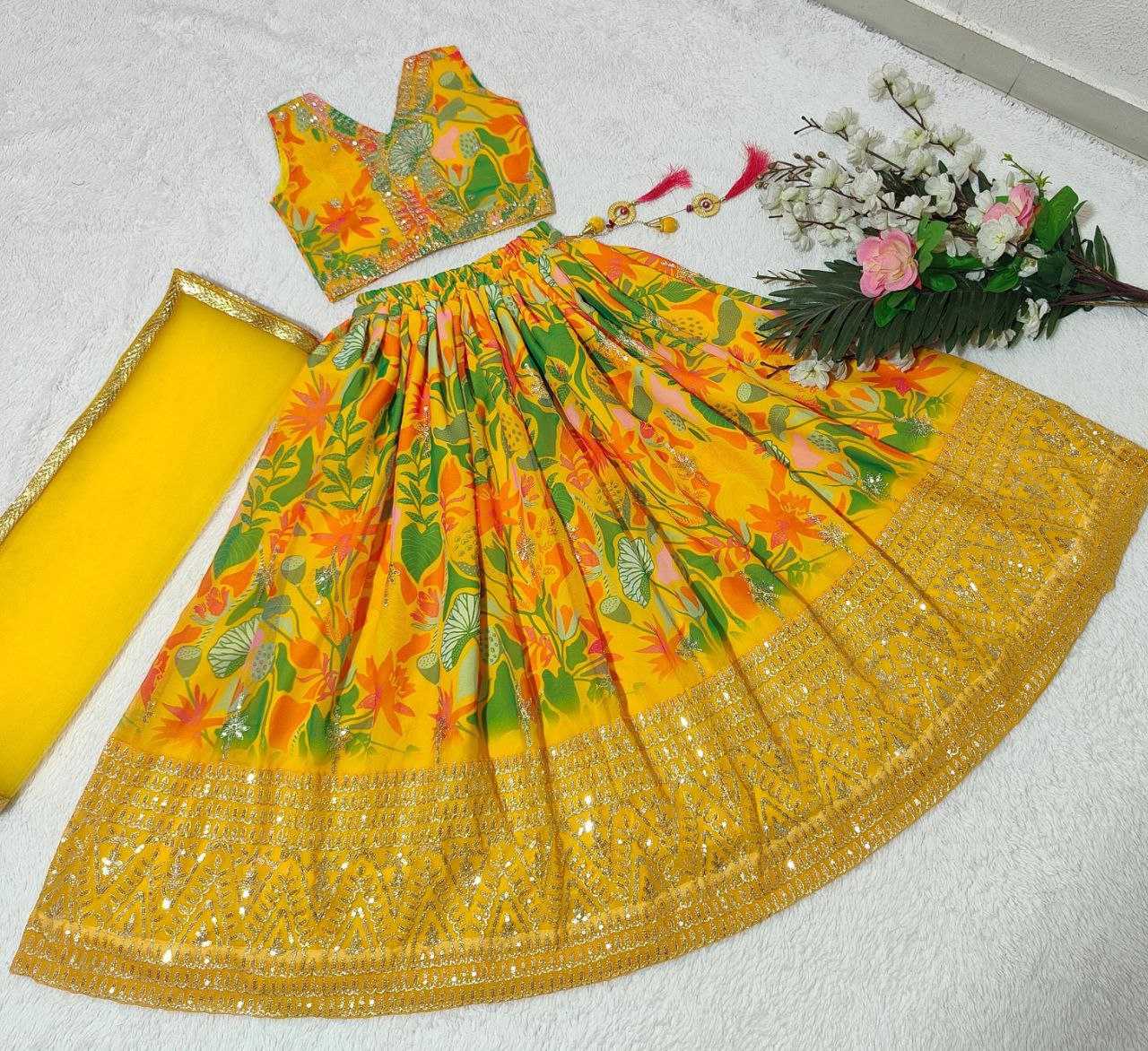 YNF FAUX GEORGETTE KESH168 MNT02 KIDS WEAR WHOLESALE KIDS LEHENGA KIDS ETHNIC WEAR KIDS TRADITIONAL OUTFITS KIDS LEHENGA CHOLI KIDS FESTIVE WEAR KIDS WEDDING OUTFITS MANUFACTURER