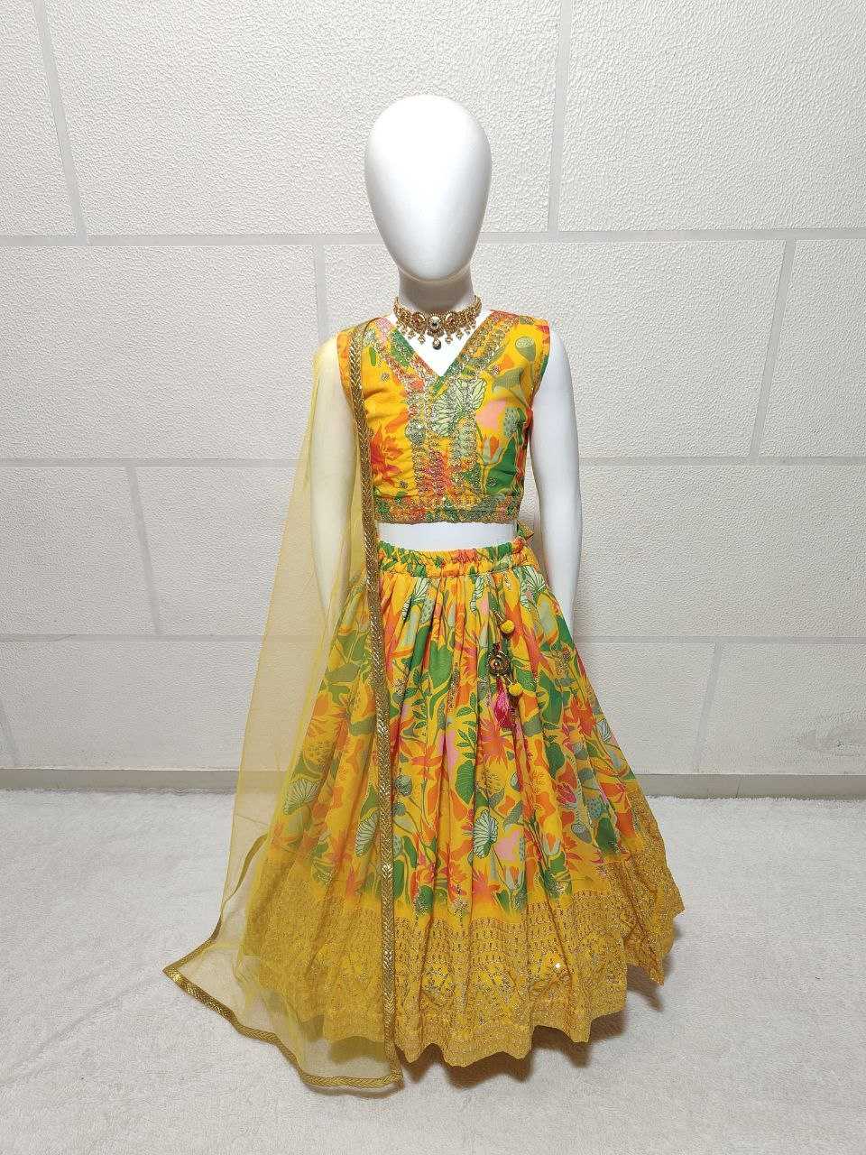 YNF FAUX GEORGETTE KESH168 MNT02 KIDS WEAR WHOLESALE KIDS LEHENGA KIDS ETHNIC WEAR KIDS TRADITIONAL OUTFITS KIDS LEHENGA CHOLI KIDS FESTIVE WEAR KIDS WEDDING OUTFITS MANUFACTURER